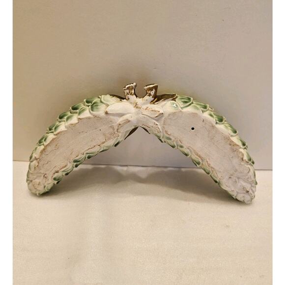 Vintage Kent Art Ware, Green Pinecones Holiday Christmas, Porcelain Japan Signed - Picture 3 of 11